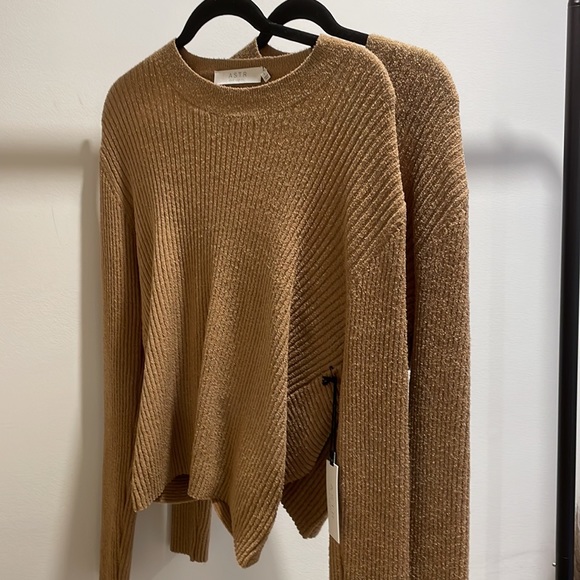 ASTR THE LABEL | PRESCOTT RIB KNIT BACKLESS SWEATER | CAMEL - Picture 8 of 9